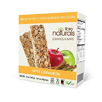 A box of Libre Naturals apple cinnamon granola bars.
