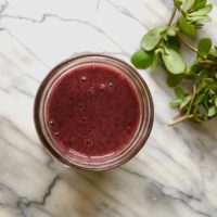 Purslane-Blueberry Superfood Smoothie