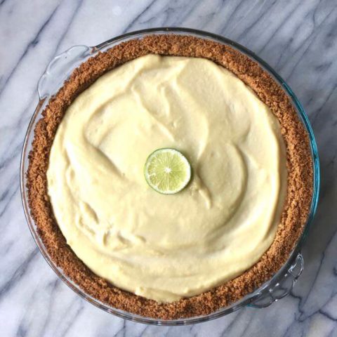 This allergy friendly, vegan dessert recipe is a great dairy-free alternative for cheesecake and key lime pie. #vegan #nutfree | flavorpalooza.com