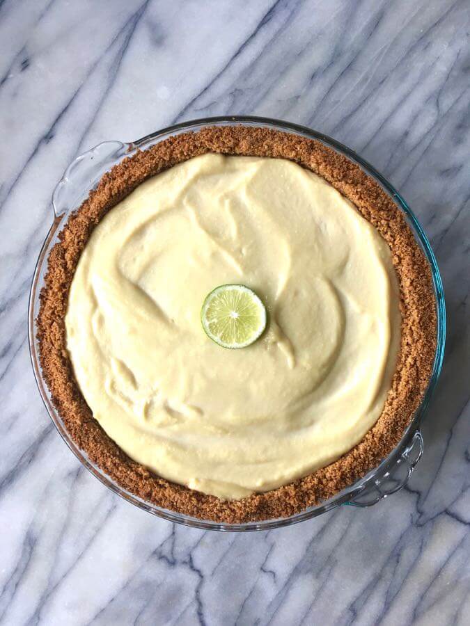 This allergy friendly, vegan dessert recipe is a great dairy-free alternative for cheesecake and key lime pie. #vegan #nutfree | flavorpalooza.com