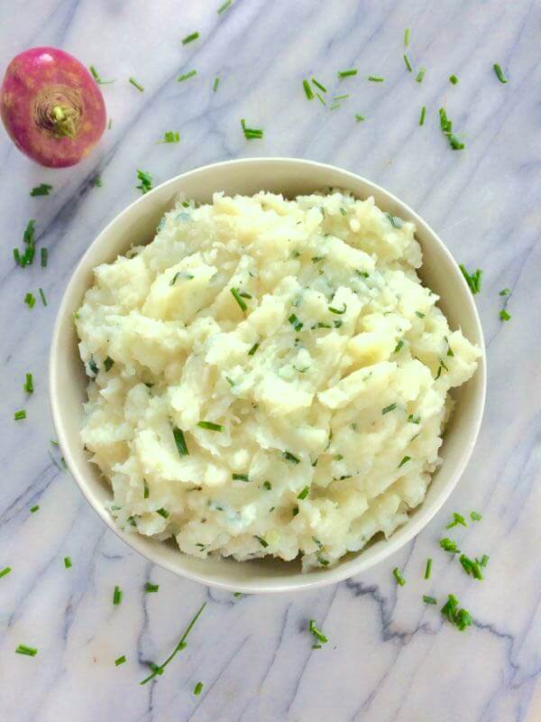 healthy garlic mashed potatoes recipe