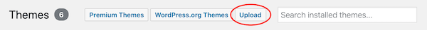 upload theme to wordpress